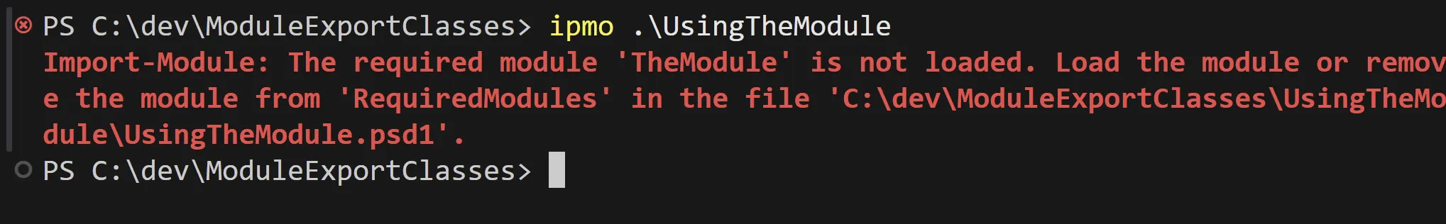 Module import failure due to PSModulePath resolution