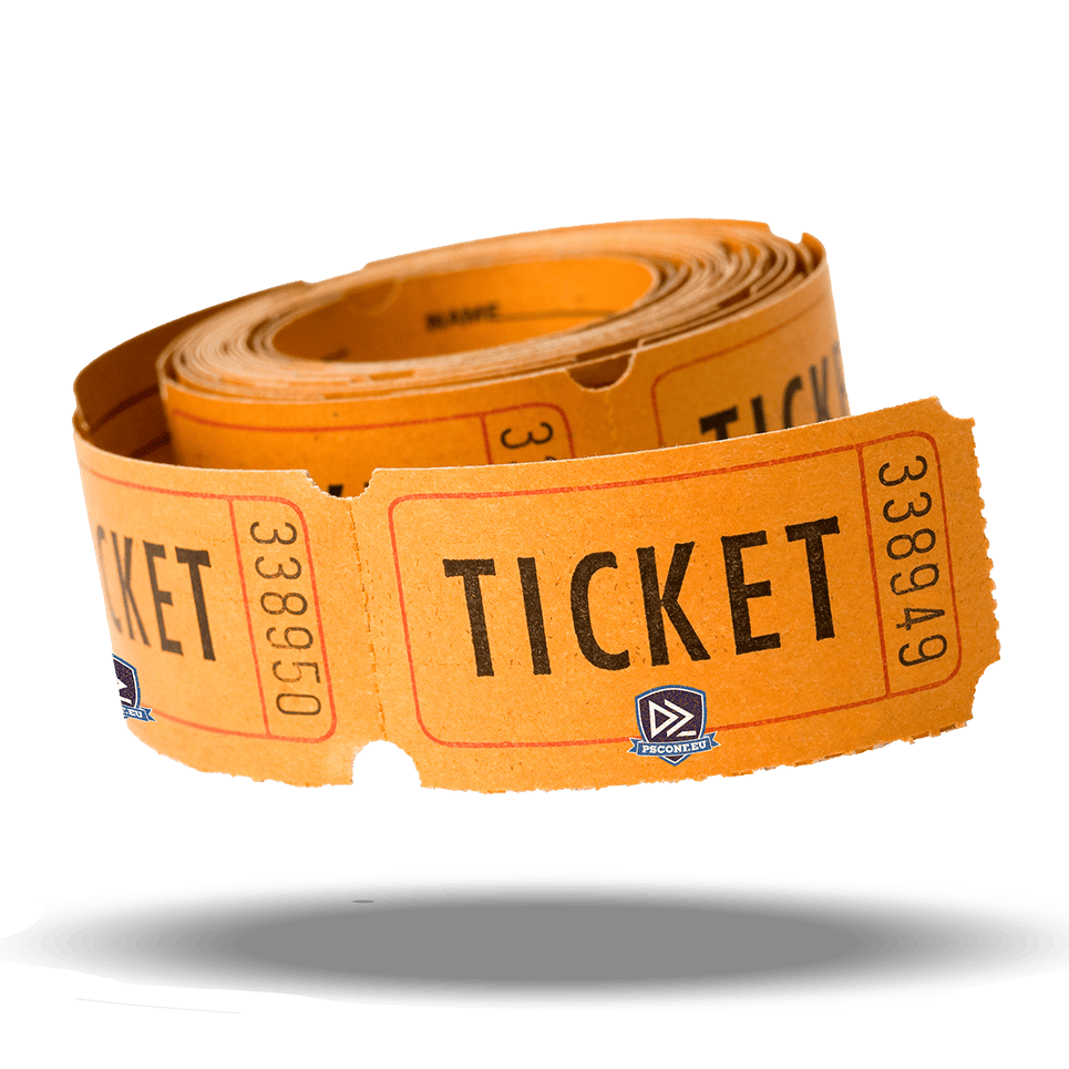 Roll of PSConfEU event tickets