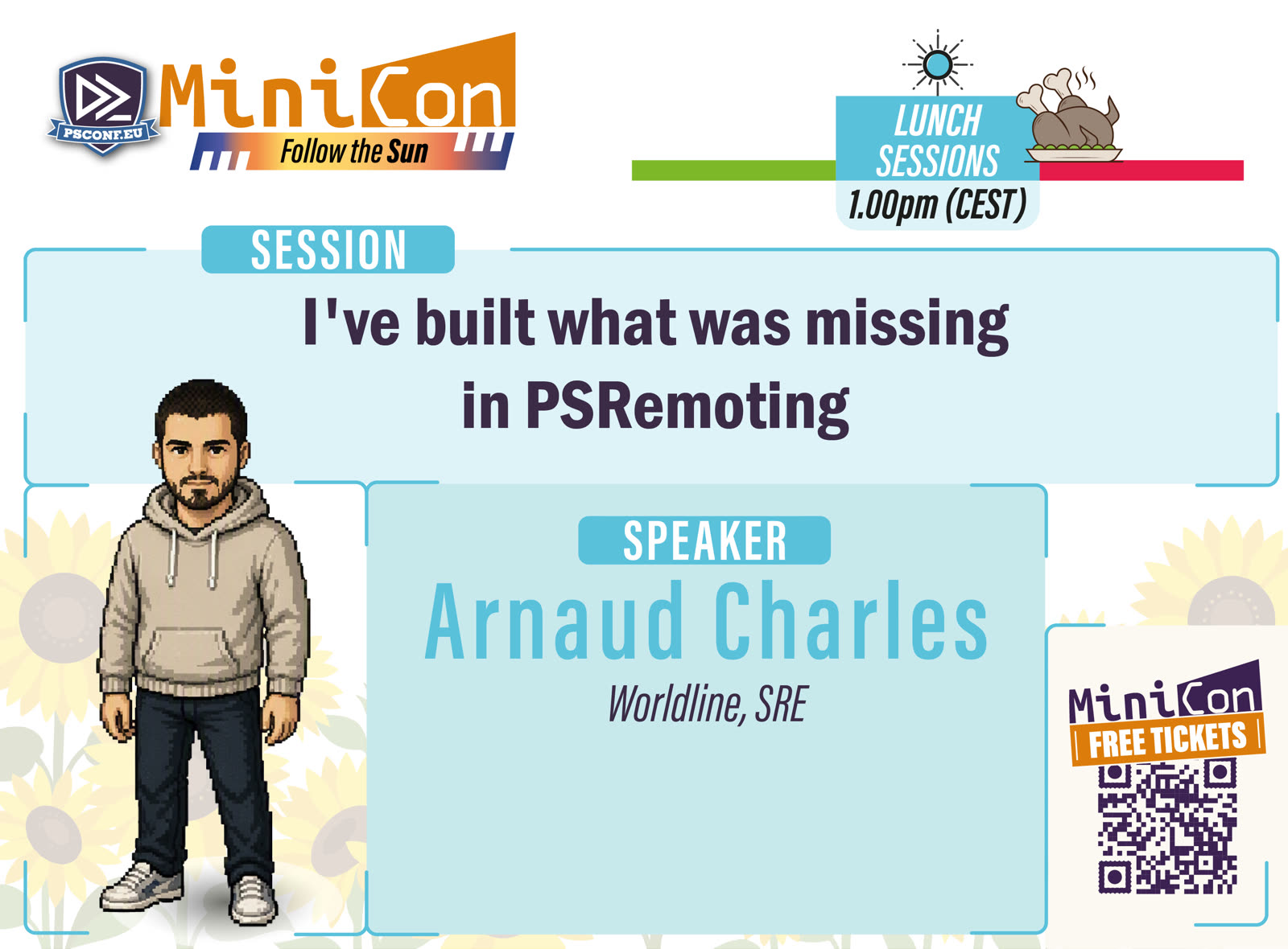 MiniCon speaker card for Arnaud Charles