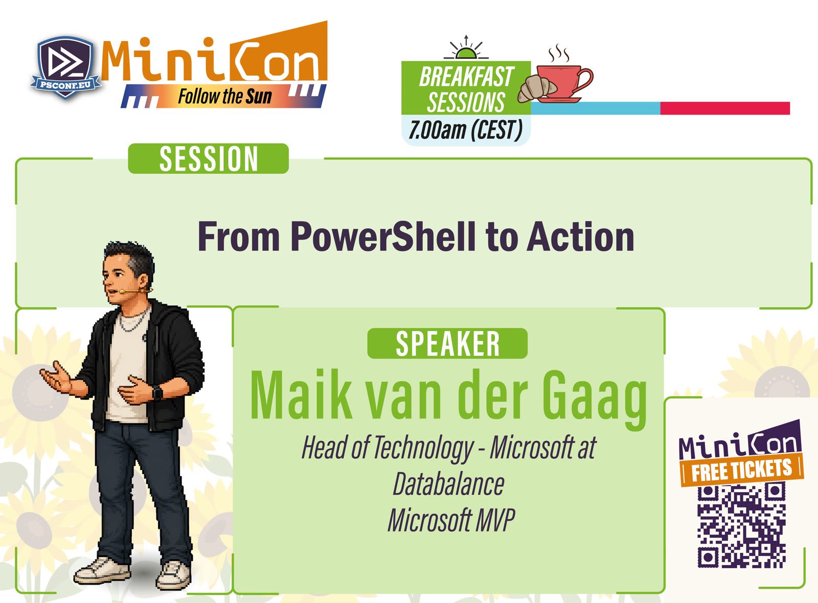 MiniCon speaker card for Maik van der Gaag