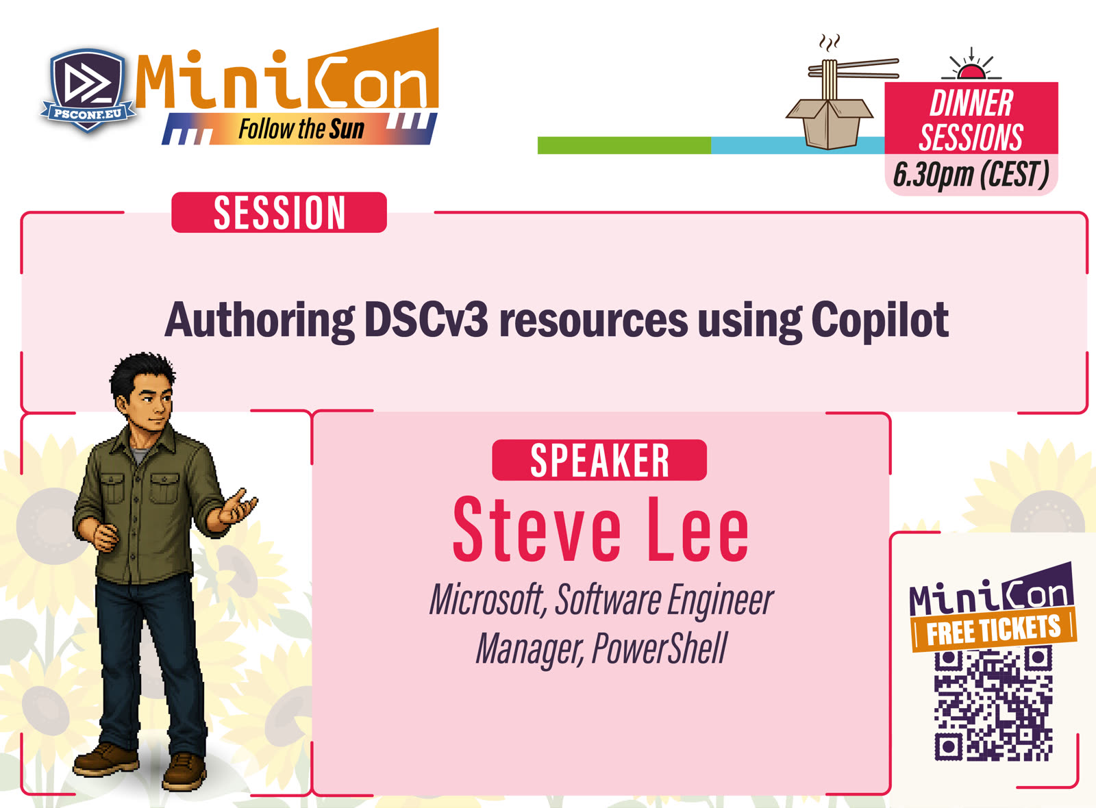 MiniCon speaker card for Steve Lee